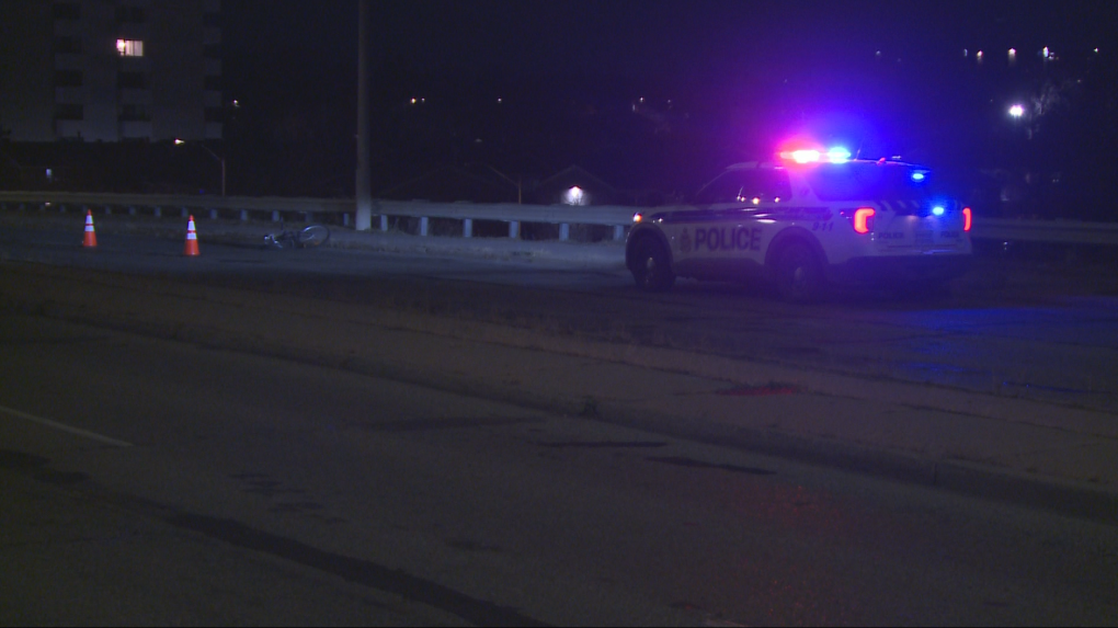 Police investigating a collision hit and run collision involving a cyclist on Bank Street in Ottawa [Video]