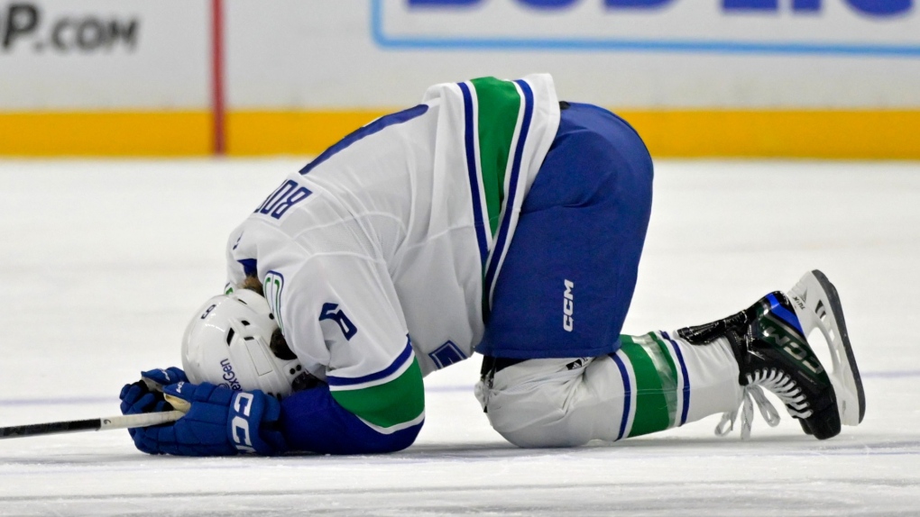 Canucks’ Brock Boeser out with upper-body injury after hit [Video]