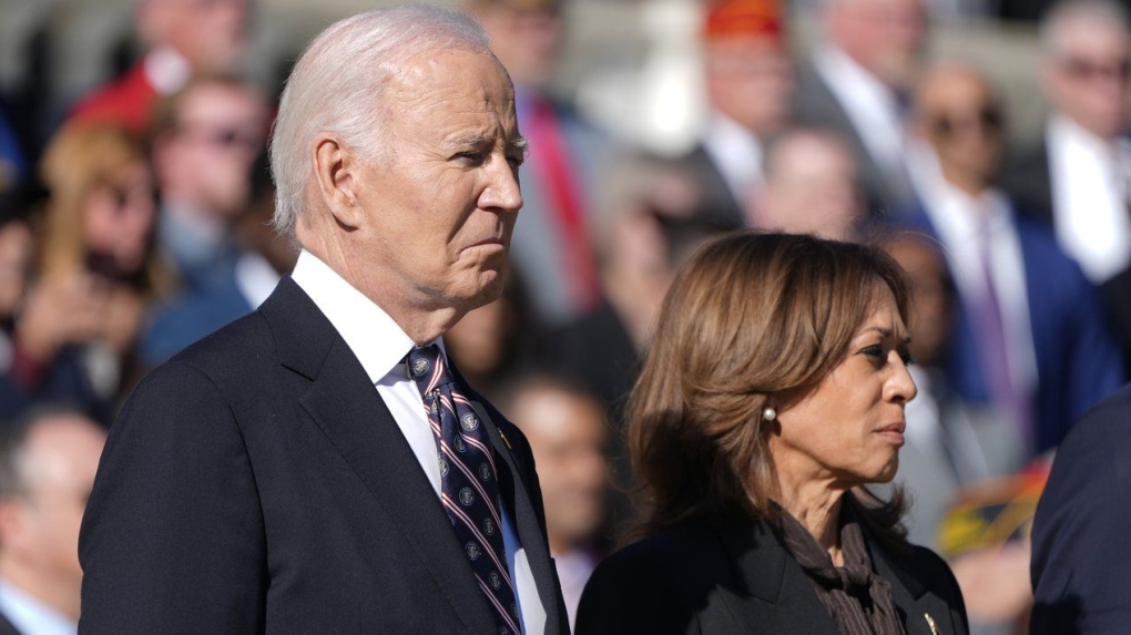 Biden, Harris appear together for first time since election [Video]