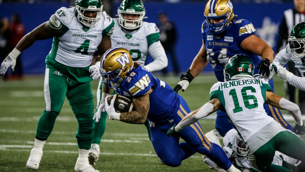 Blue Bombers overpower Roughriders 38-22, advance to Grey Cup [Video]