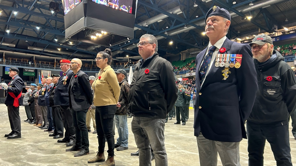 WWII veteran the reviewing officer for TD Station ceremony [Video]