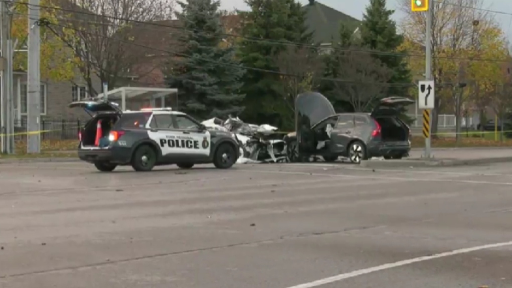 Markham multi-vehicle collision involving bus injures 1 [Video]