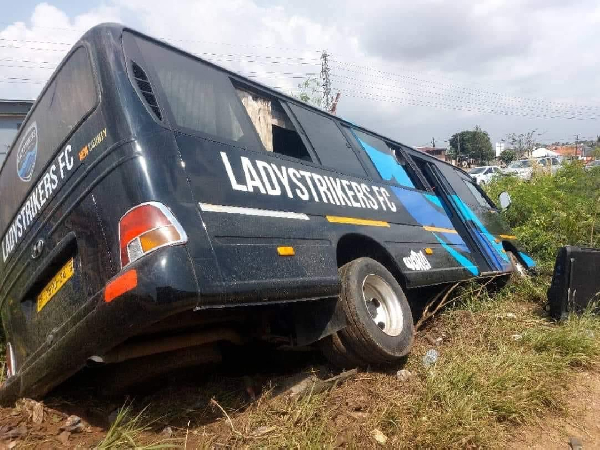 Ghana Women’s Premier League team, Lady Strikers, involved in an accident [Video]