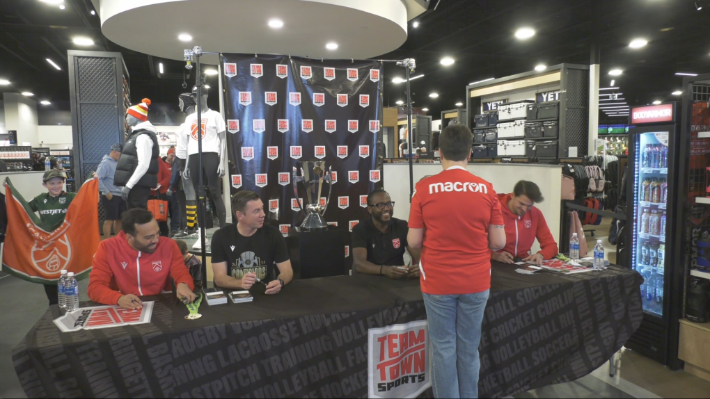 CPL champs Cavalry FC launch a trophy tour at Calgary sporting goods store [Video]