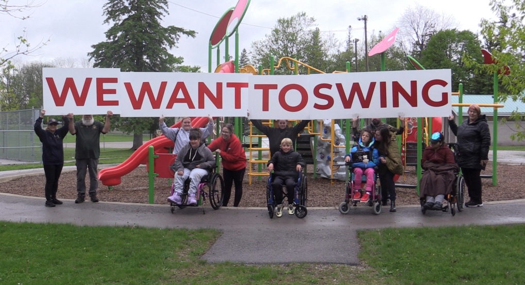 Poplar Hill Lions Club raises money for wheelchair accessible swing [Video]