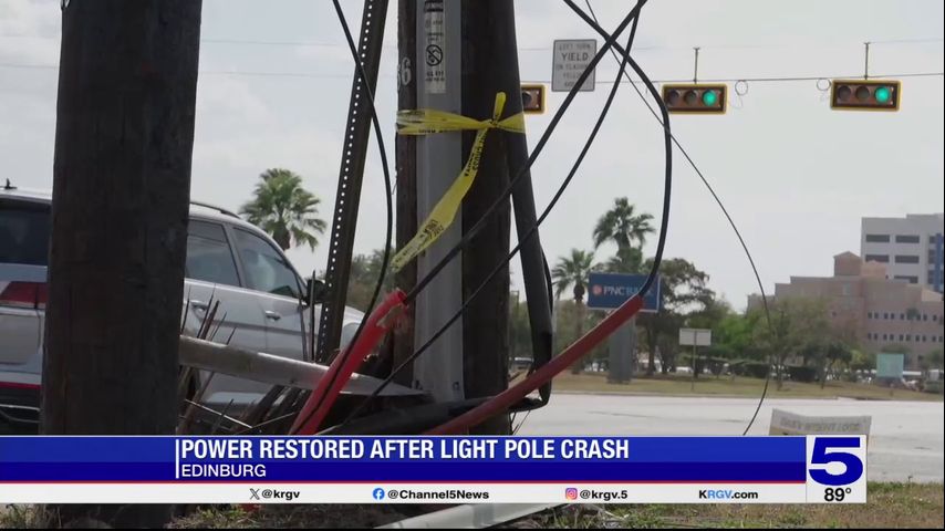 Driver arrested after crash causes traffic light outage in Edinburg [Video]