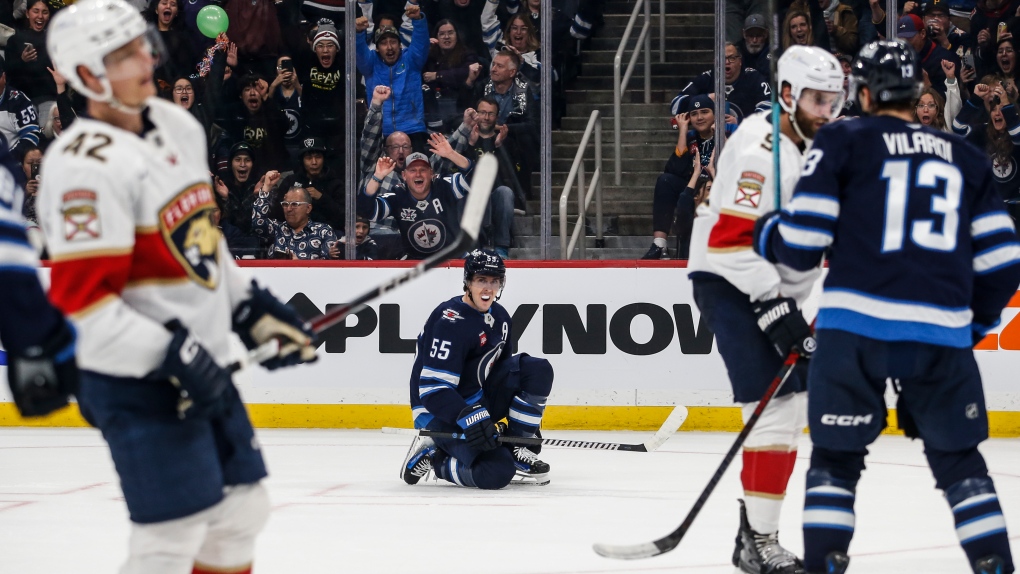 Mark Scheifele’s hat trick powers Jets past Panthers 6-3; Winnipeg ends two-game skid [Video]