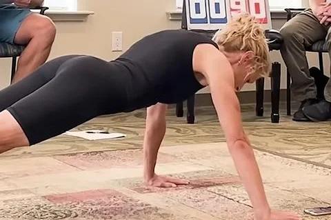 Watch: Canadian grandma breaks world record for pushups [Video]