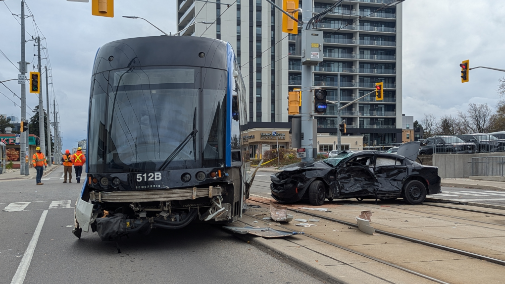 Grand River Transit LRT involved in Kitchener crash [Video]