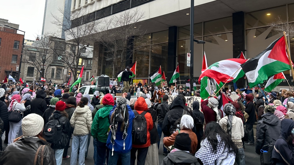 Pro-Palestinian protest ongoing at Concordia University [Video]