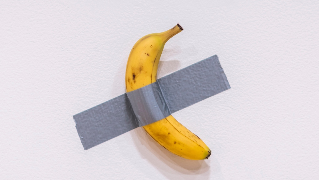 Artist behind duct-taped banana explains the piece [Video]