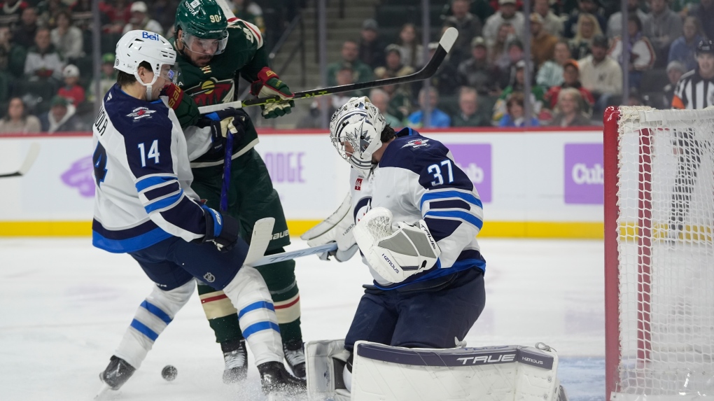 Hellebuyck makes 43 saves, Iafallo scores twice to give Jets 4-1 win over Wild [Video]