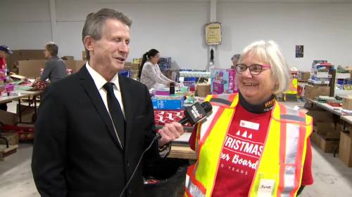 Christmas Cheer Board volunteers busy making hampers [Video]