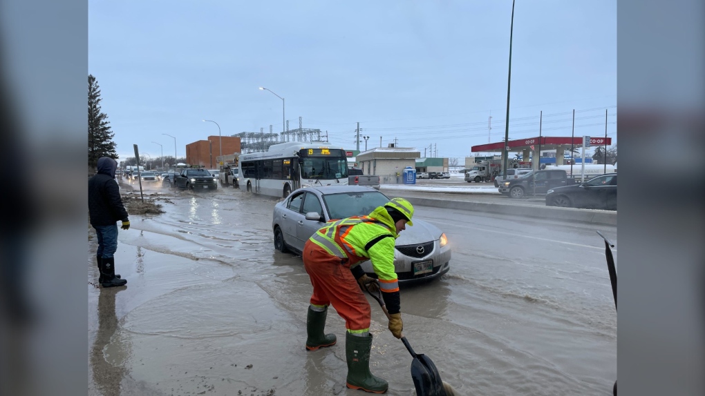 Winnipeg traffic: Water main break causing delays [Video]