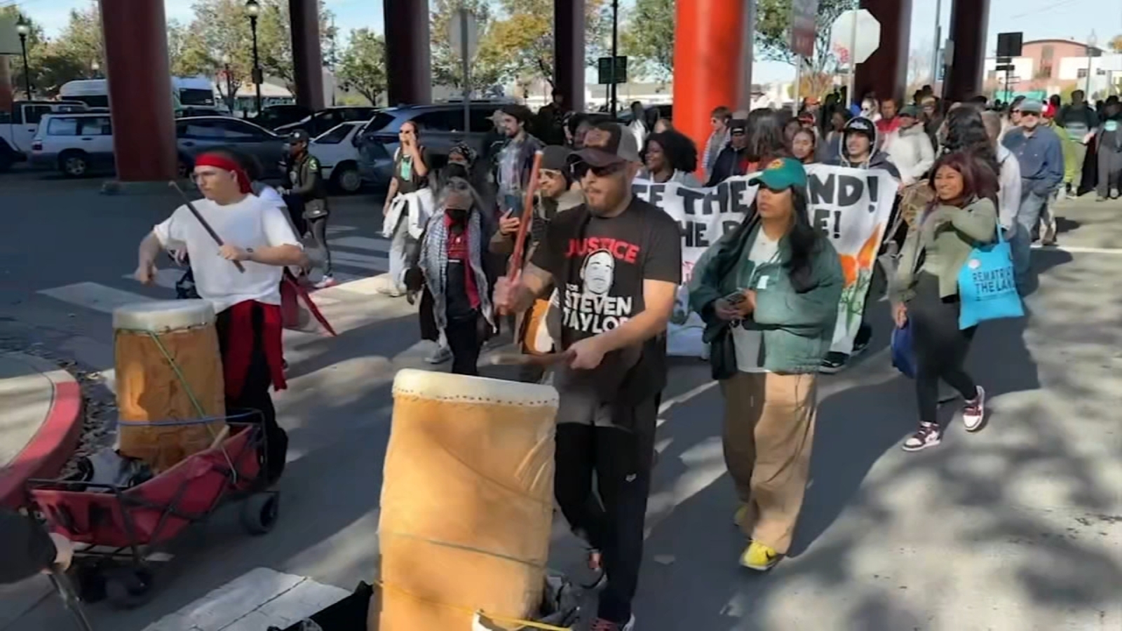 Indigenous American Lisjan Nation honors Bay Area ancestors with march from Berkeley to Emeryville [Video]