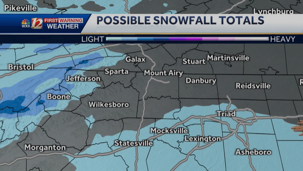 Snow expected overnight Monday for Triad, Mountains in NC [Video]