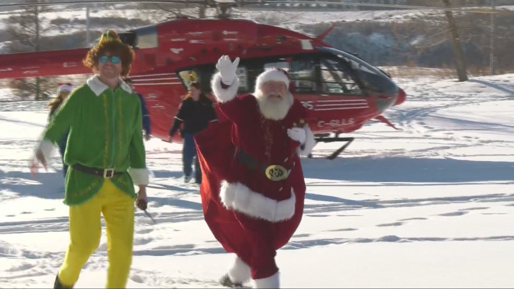 Sick kids at Alberta Childrens Hospital get visit from Santa [Video]