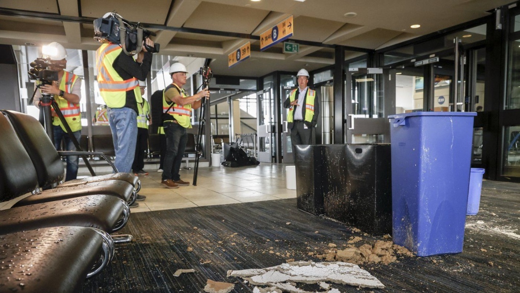 Holiday rush preparation underway at Calgary airport after summer hail damage [Video]