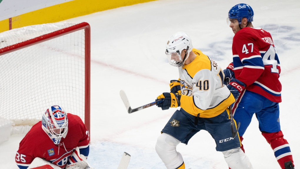 Montembeault, Laine lead Canadiens to 3-0 win as Predators lose sixth straight [Video]