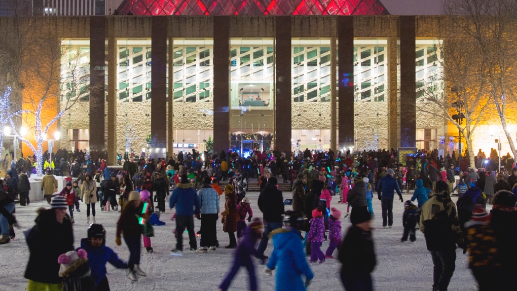 Bright Night Skate Night at City Hall [Video]