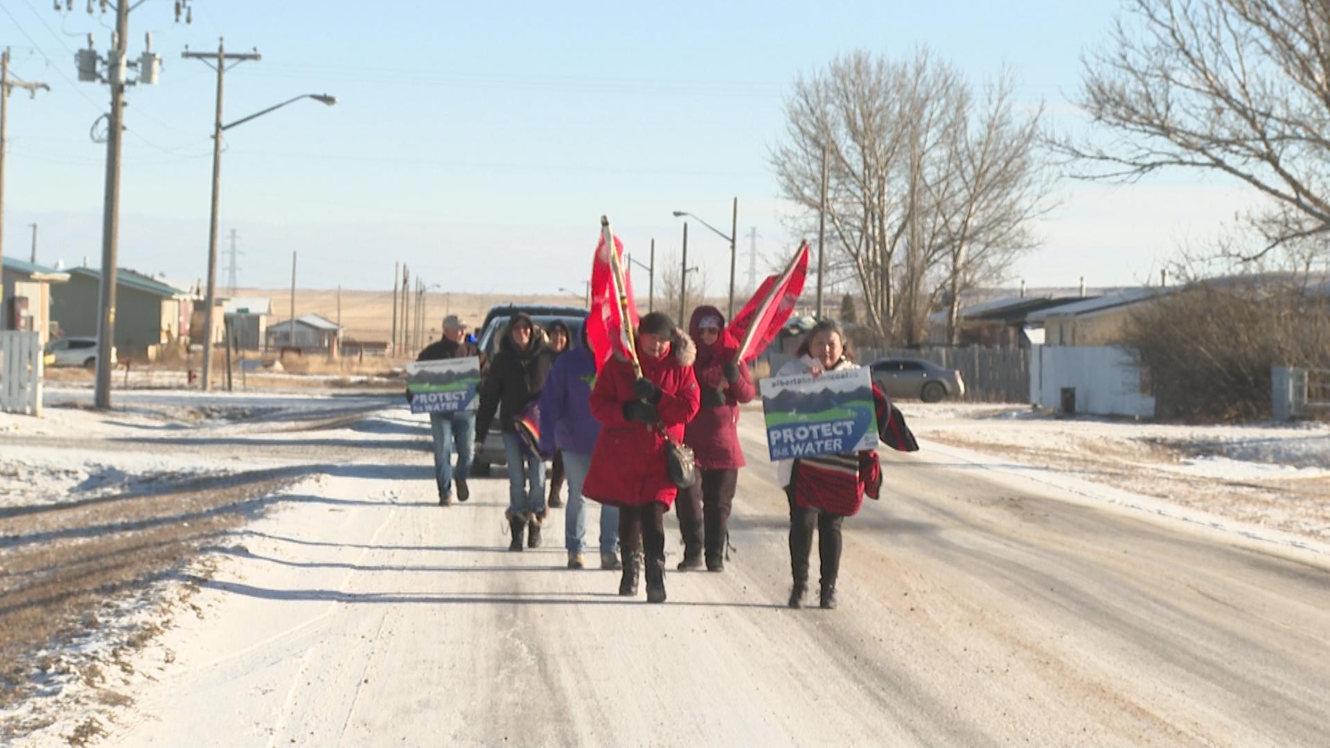 Piikani Nation members protest Grassy Mountain coal mining project – Lethbridge [Video]