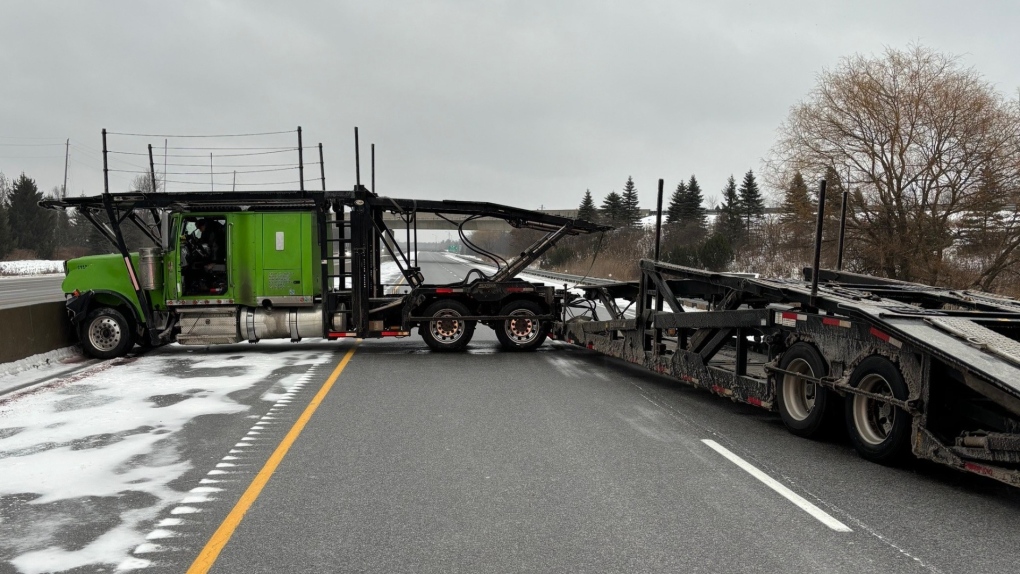 Highway 401: Several collisions on icy day in eastern Ontario [Video]