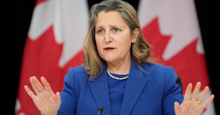 Freeland wont say if deficit set to rise but will meet debt-to-GDP anchor – National [Video]