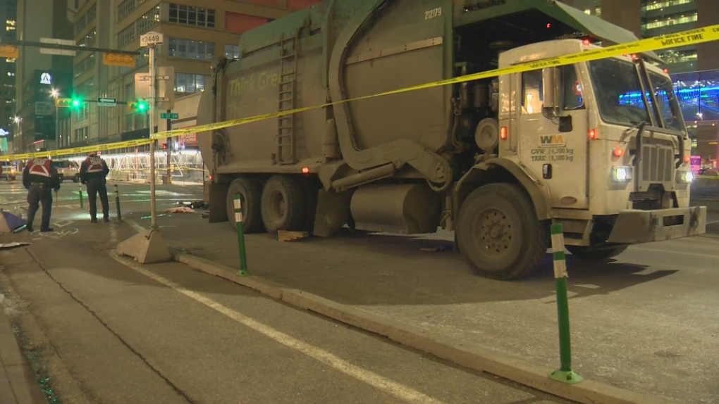 Woman hit by Calgary garbage truck [Video]