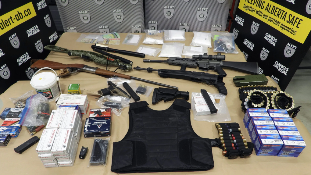 4 charged after drugs, weapons seized from southern Alberta homes [Video]