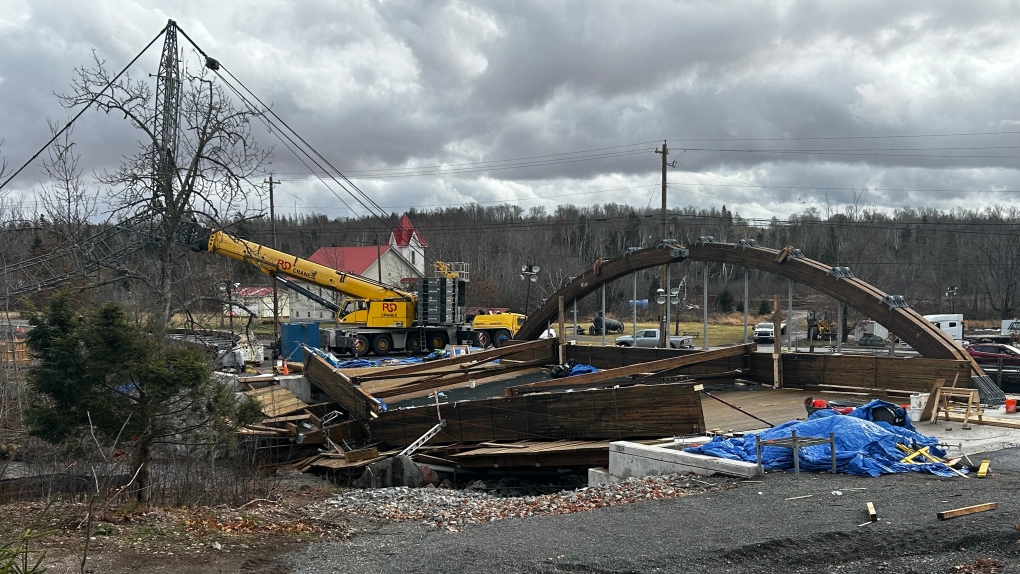 N.S. news: Bass River bridge partially collapses [Video]