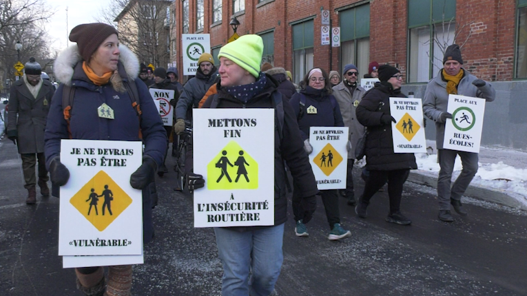 Montreal community organizations march for safer streets [Video]