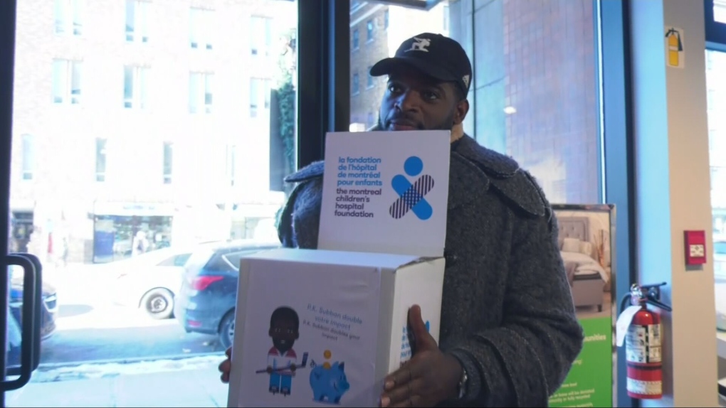 P.K. Subban returns to city to pick up donations for Montreal Children’s Hospital [Video]