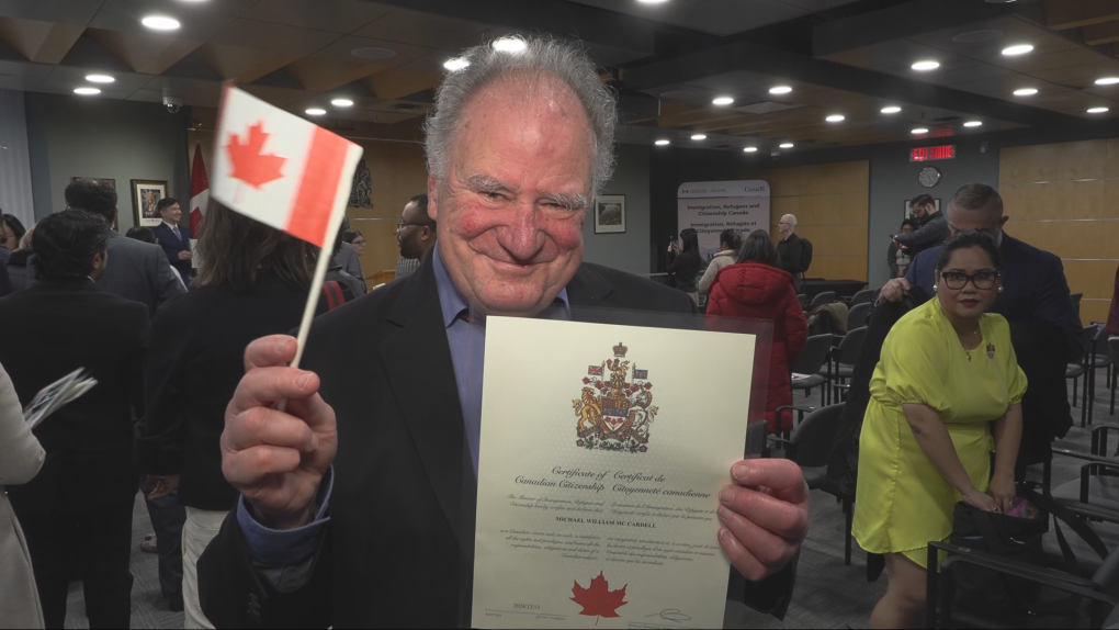 TV legend Mike McCardell finally gets his citizenship [Video]