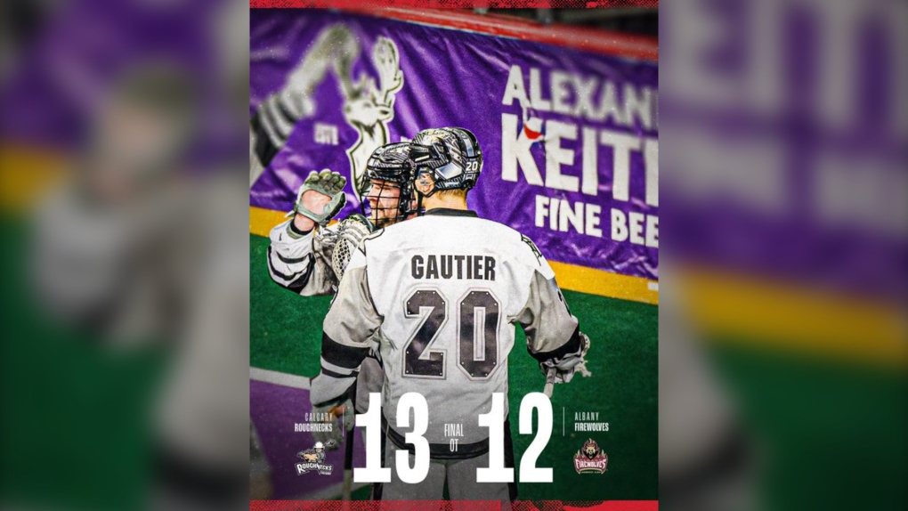 Calgary Roughnecks defeat Albany Firewolves 13-12 in overtime [Video]