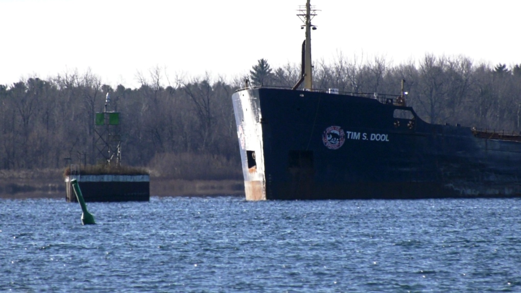 Crews to attempt refloating Tim S. Dool on Monday [Video]