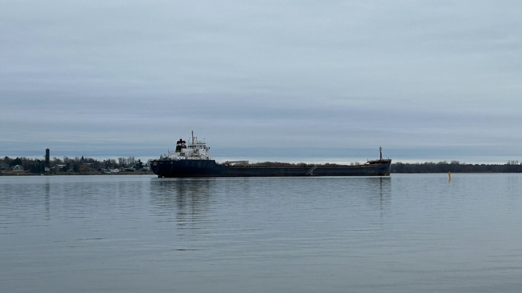 Tim S. Dool successfully refloated after running aground in St. Lawrence [Video]