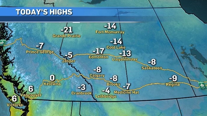 Calgary weather: Monday’s high of -8 C, the warmest temp until Thursday [Video]