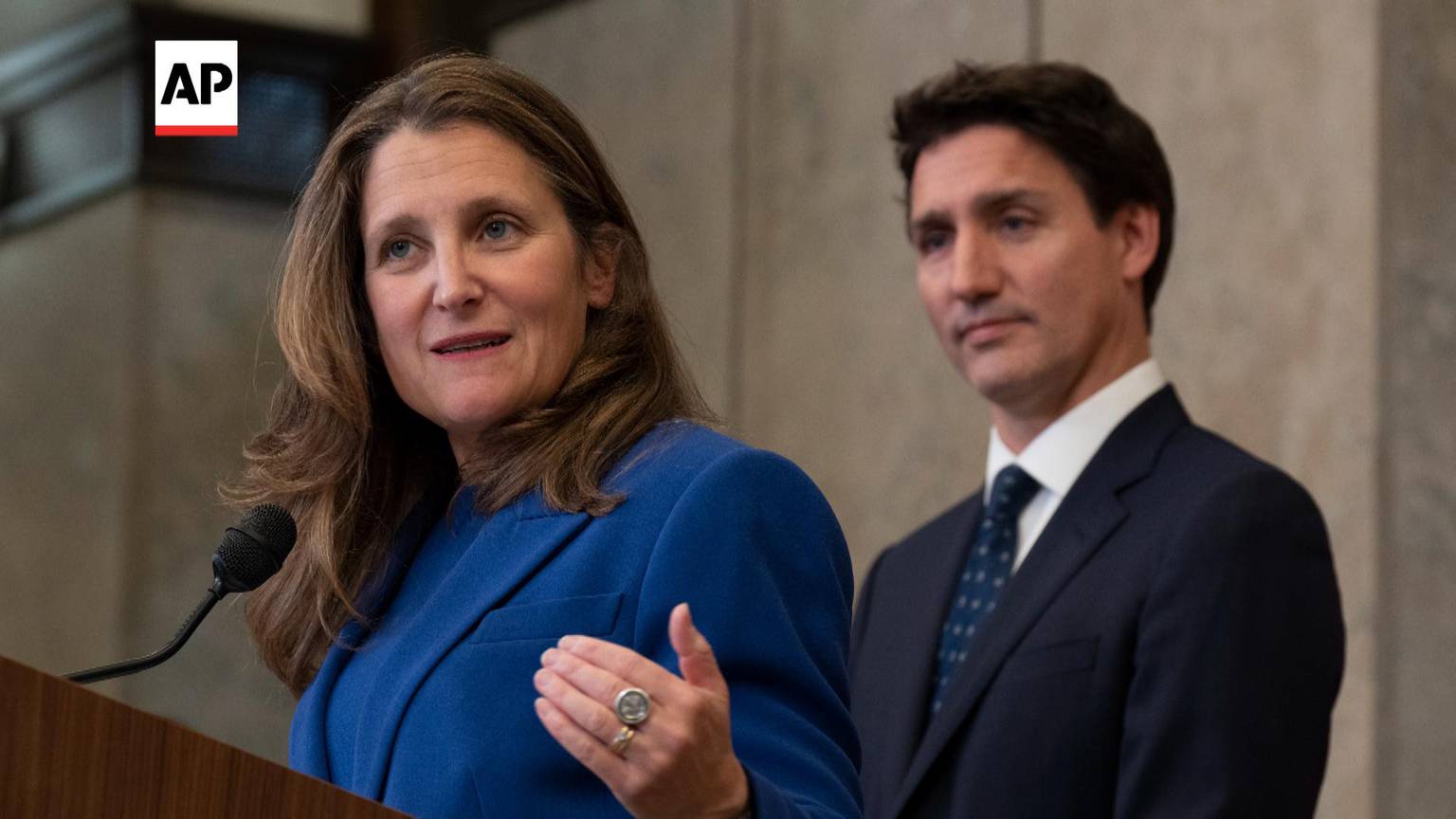 Video: Canadas Finance Minister Chrystia Freeland resigns from Cabinet [Video]