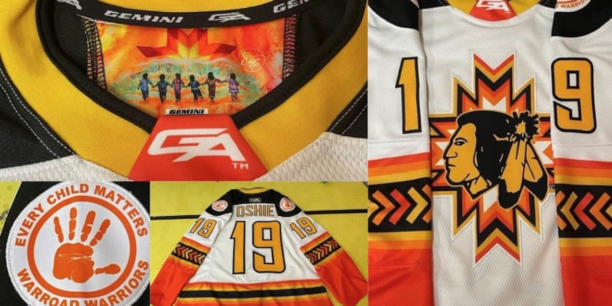 Warroad hockey unveils Every Child Matters jersey [Video]