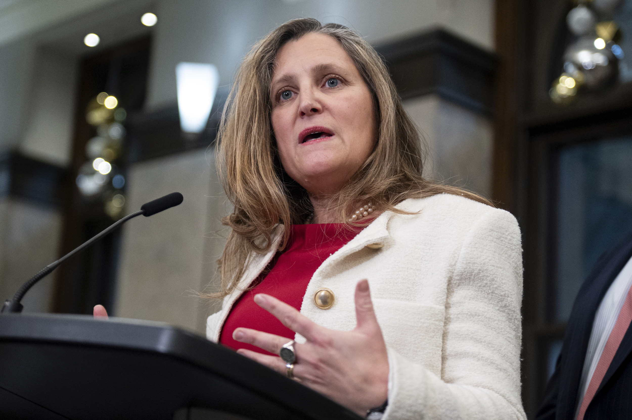 Donald Trump Mocks Chrystia Freeland Resignation: ‘Totally Toxic’ [Video]