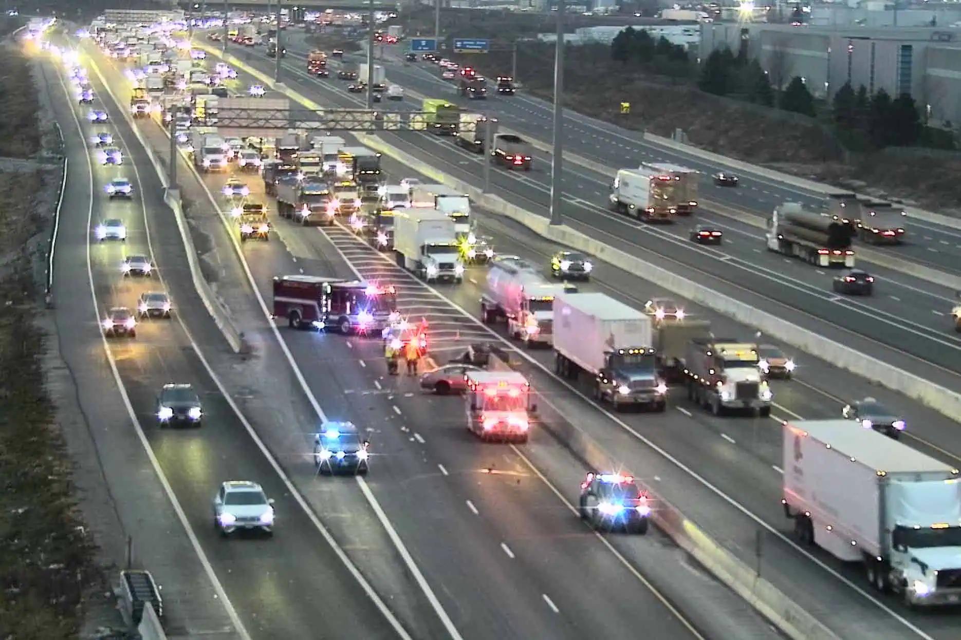 Lanes closed on Highway 401 due to crash in Milton, Ontario [Video]