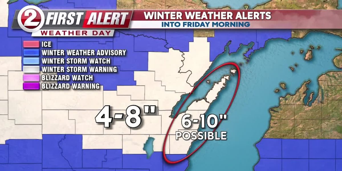 FIRST ALERT WEATHER DAY: OUR FIRST WINTER STORM OF THE SEASON [Video]