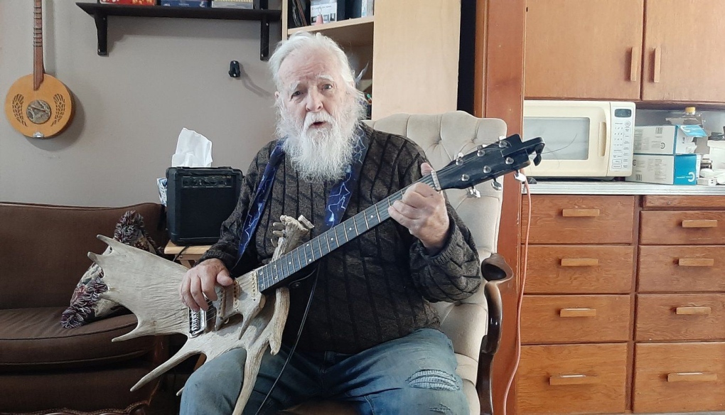 Canadian musician makes moose antler bass guitar [Video]