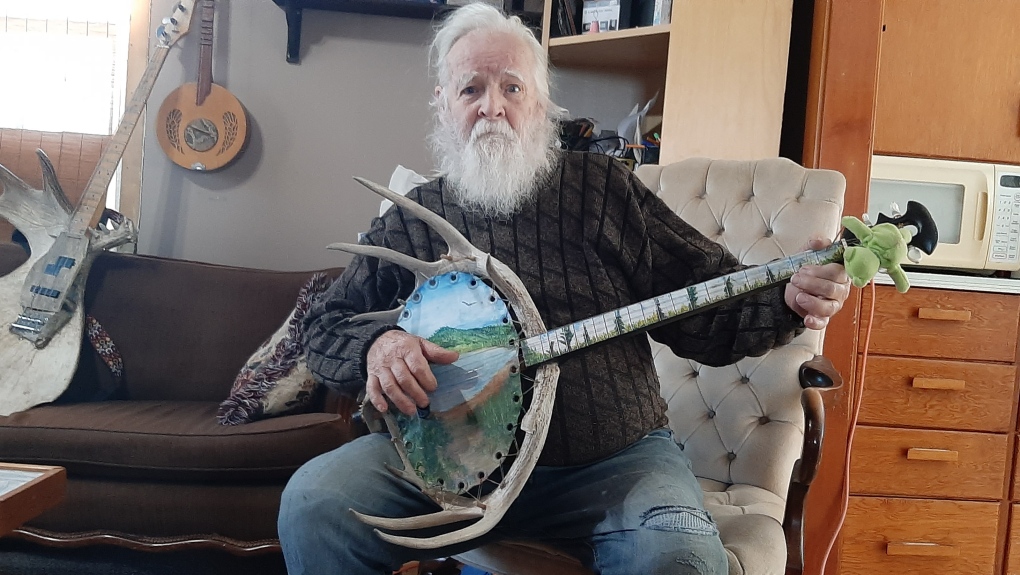 Manitoba man Lorne Collie creates musical instruments from unique items [Video]