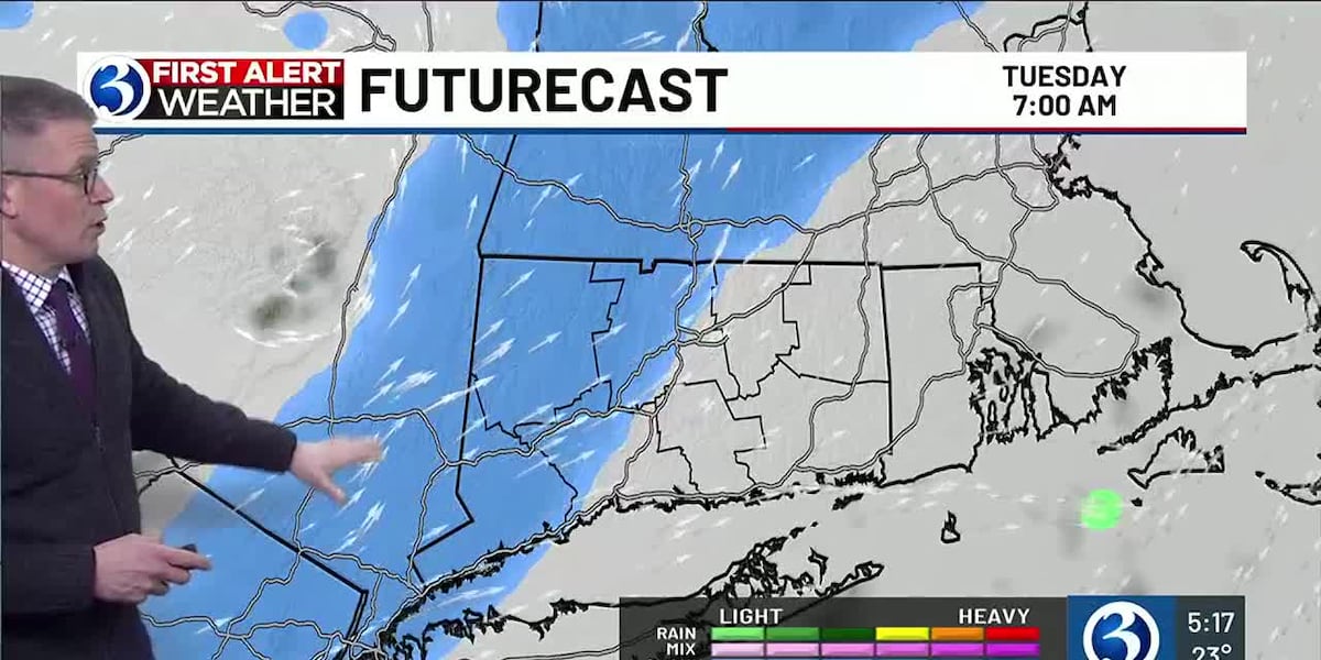 WEATHER: Temperatures start to increase with snow on the way for Christmas Eve morning [Video]