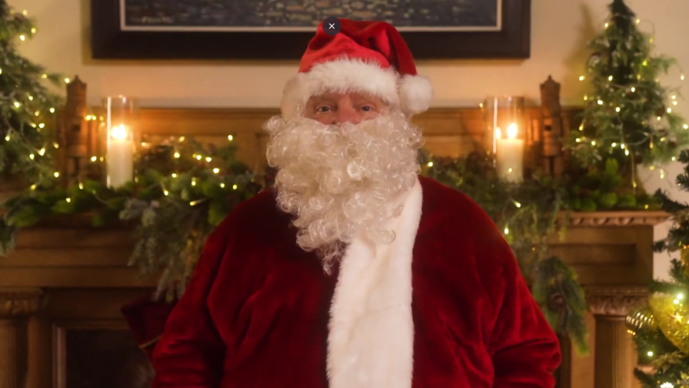 Doug Ford dresses as Santa for a Christmas video