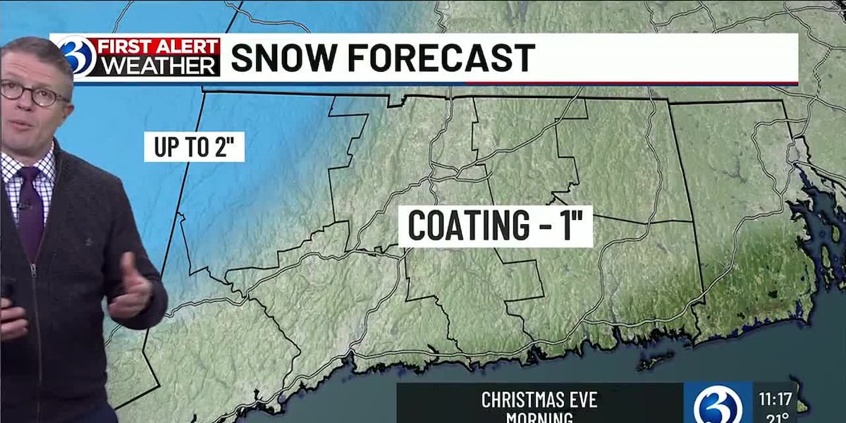 WEATHER: Morning snow in the forecast for Christmas Eve along with rise in temperatures [Video]