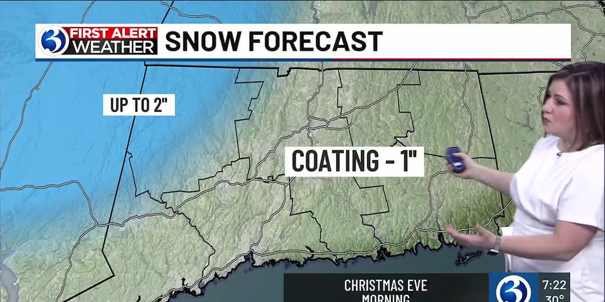 FORECAST: Light snow for this Christmas Eve morning [Video]