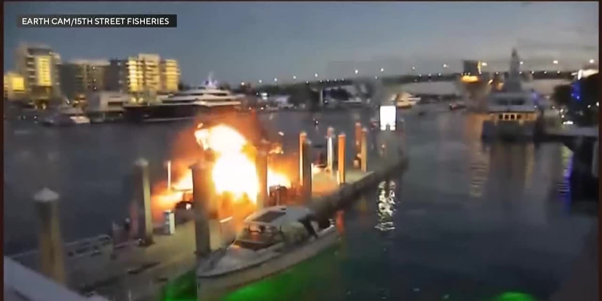 Dramatic video shows fatal boat explosion