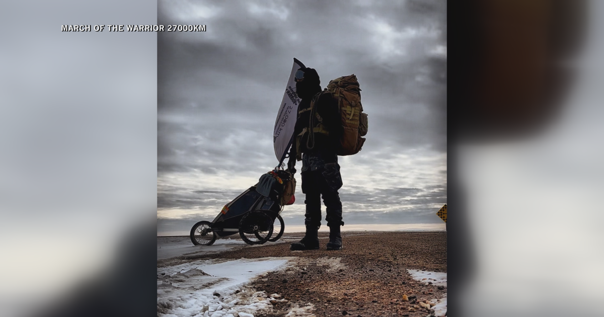 One man, who trekked through Canada to bring awareness to mental health, passes through Maine to begin his U.S. journey | [Video]